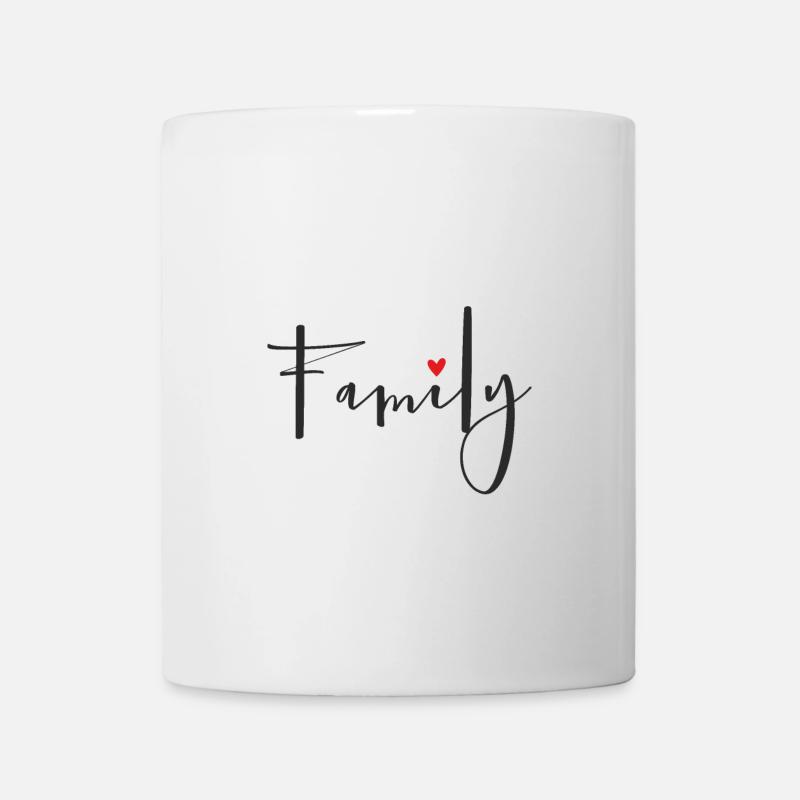 Amour coeur de famille - Mug blanc - blanc
