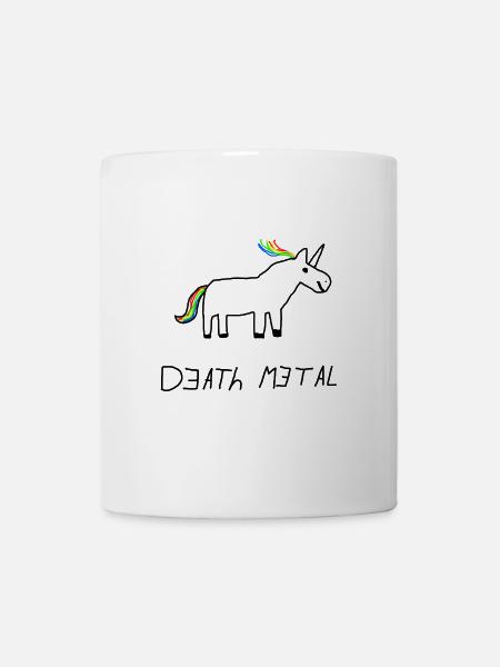 Licorne de Death Metal - Mug blanc - blanc