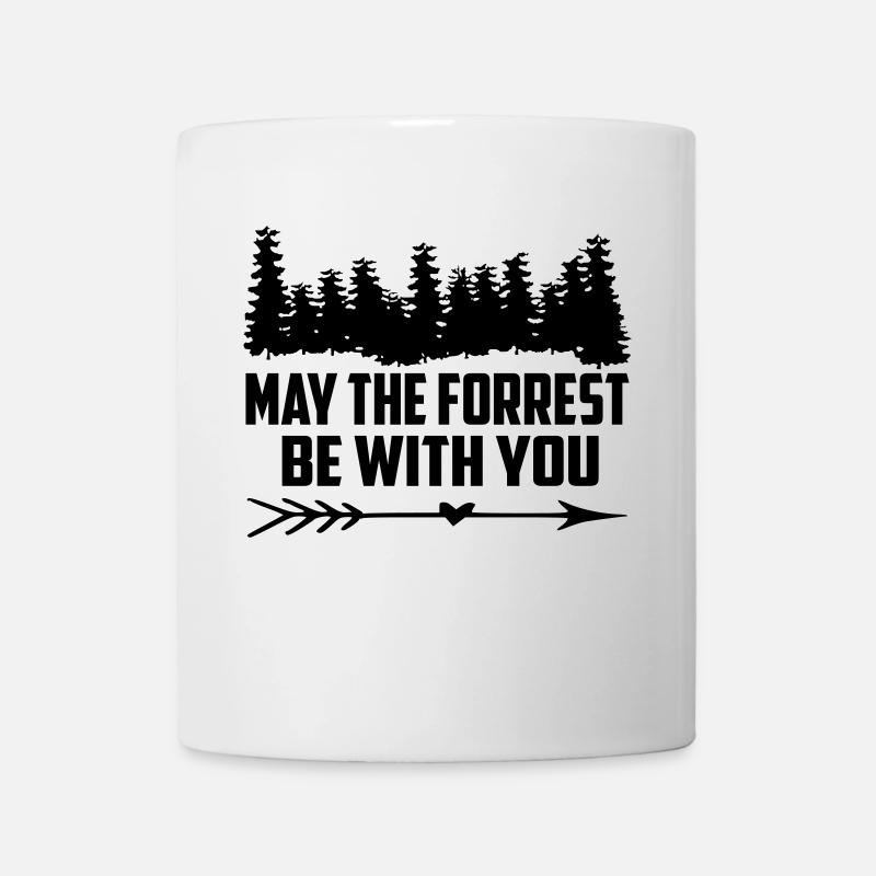 möge der forrest bei dir sein - Tasse - Weiß