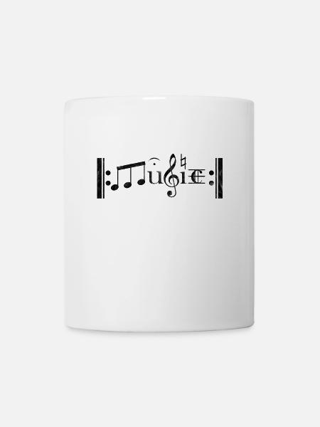 musique - Mug blanc - blanc