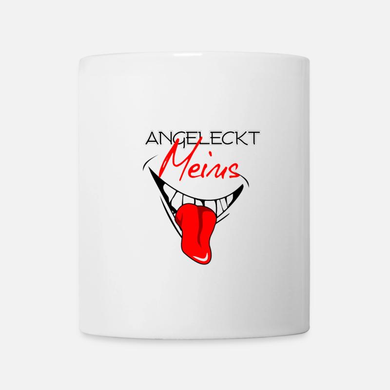 Angeleckt meins - Tasse - Weiß