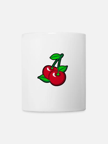 Red Cherries for cherry pickers - Mug - white