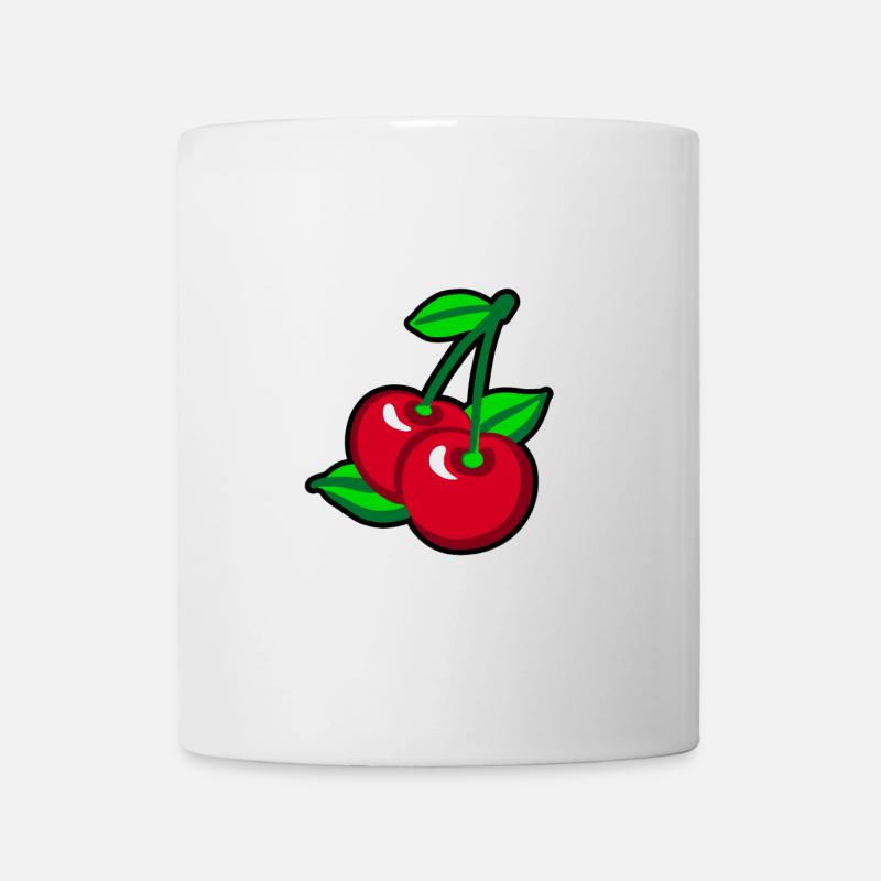 Red Cherries for cherry pickers - Mug - white