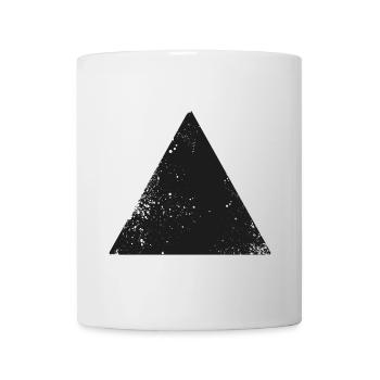 hipster triangle shape symbol - Mug - white - Front