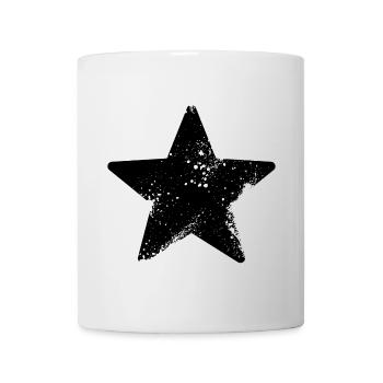 stern splatter rock star - Tasse - Weiß - Vorne