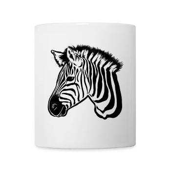zebra dark - Mug - white - Front