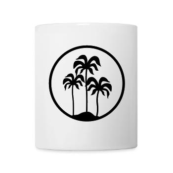 Palme palm trees - Tasse - Weiß - Vorne