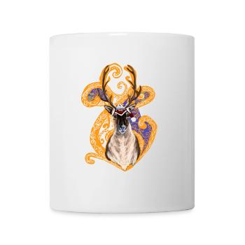 Renne de noël - Mug blanc - blanc - Devant