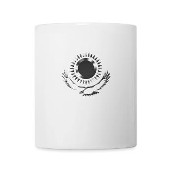 Kazakhstan Eagle steppe eagle silver flag flag - Mug - white - Front