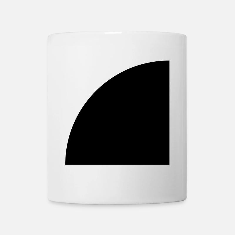 Viertelkreis - Tasse - Weiß