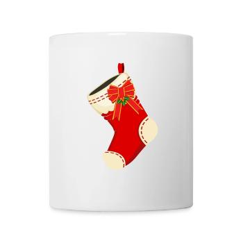 Weihnachtssocke Weihnachtsstrumpf Nikolaus Xmas - Tasse - Weiß - Vorne