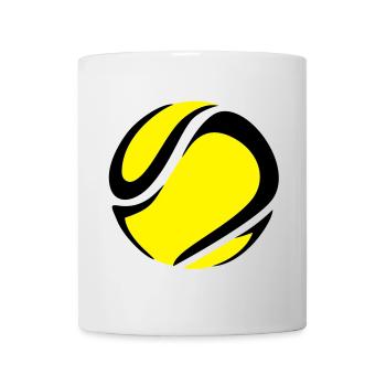 Balle de tennis - Mug blanc - blanc - Devant