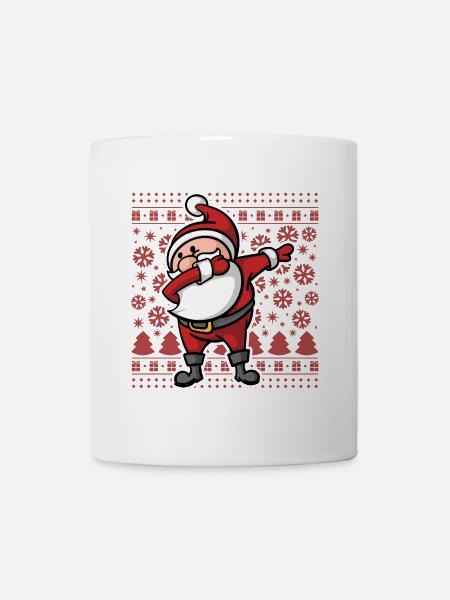 Noël laid Dab Dabbing Père Noël Noël - Mug blanc - blanc