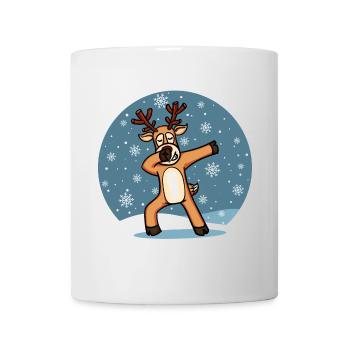 Süßes Dab Dabbing Rentier Tanzen Weihnachten Xmas - Tasse - Weiß - Vorne