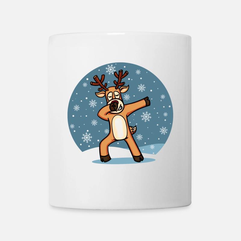 Sweet Dab Dabbing Reindeer Dancing Christmas Xmas - Mug - white