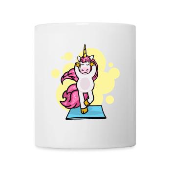 Pilates Unicorn Exercise Workout Workout Gym - Mug blanc - blanc - Devant