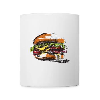 Hamburger-Stuffed Sandwich Poster - Mug - white - Front