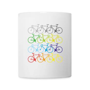 Vélo sport d'été - Mug blanc - blanc - Devant