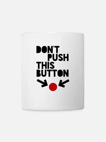 button - Mug - white