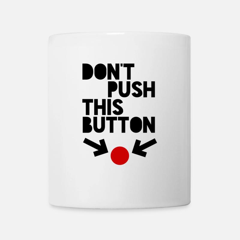 button - Mug - white