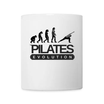 Pilates Evolution Fitness Training Spruch - Tasse - Weiß - Vorne