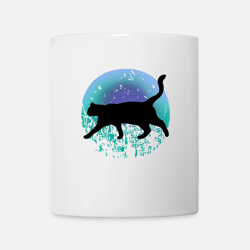 Black cat - Mug - white