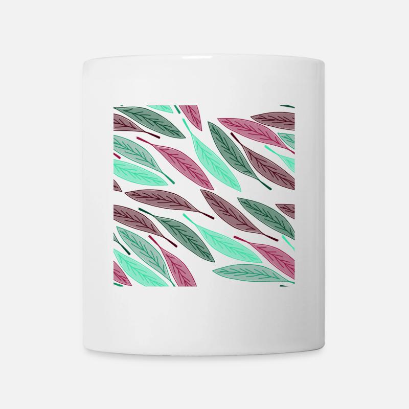 Herbst fallende Blätter - Tasse - Weiß