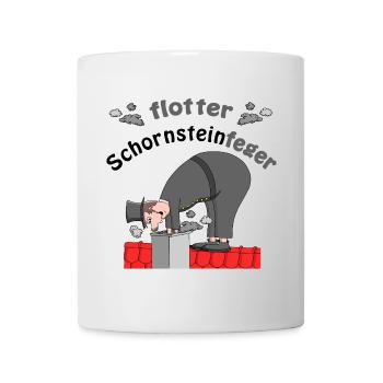 Schornsteinfeger Glücksbringer - Tasse - Weiß - Vorne