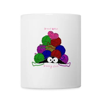 Wolle - Tasse - Weiß - Vorne