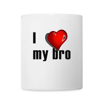 J'aime mon frère - Mug blanc - blanc - Devant
