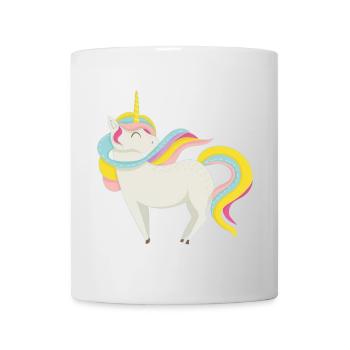 Verzaubertes pastellfarbenes Einhorn - Tasse - Weiß - Vorne