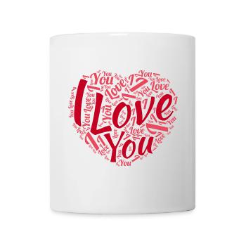 Saint Valentin - Mug blanc - blanc - Devant