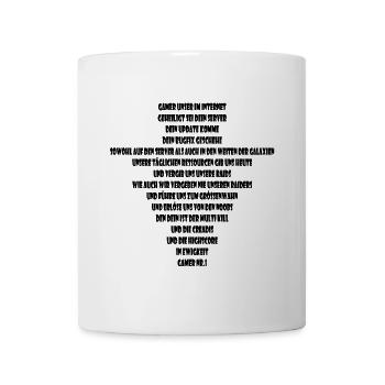 Gamer our on the Internet black - Mug - white - Front