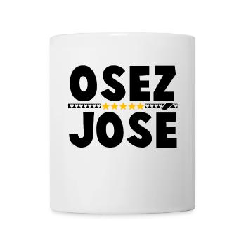 Étoiles Dorées Minimalistes sur Fond Noir - Mug blanc - blanc - Devant