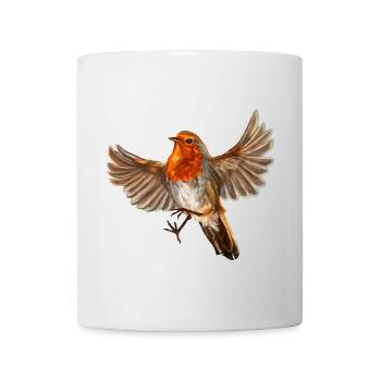 robin bird - Mug - white - Front