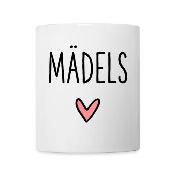 Mädels Herz Geschenk Freundschaft Liebe - Tasse - Weiß - Vorne