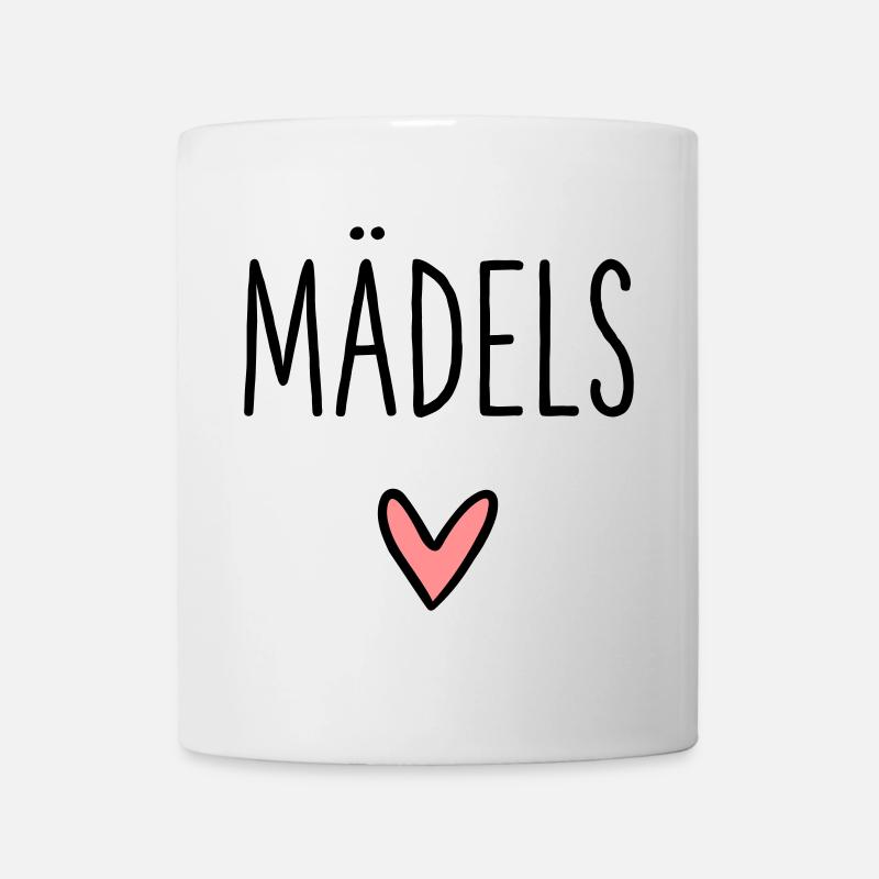 Mädels Herz Geschenk Freundschaft Liebe - Tasse - Weiß