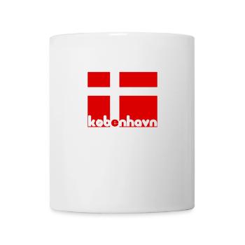 Copenhague Danemark Dannebrog idée cadeau enfants - Mug blanc - blanc - Devant