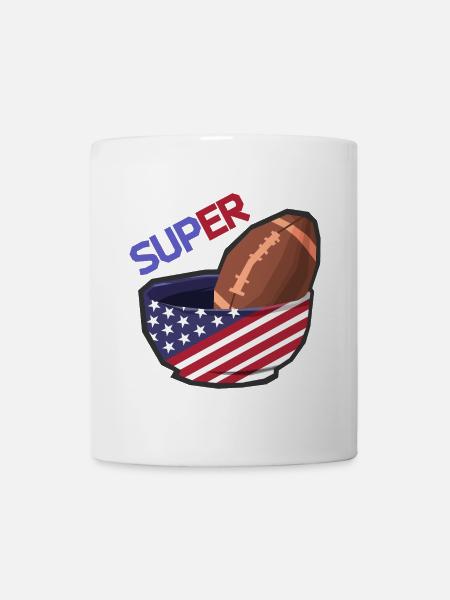 Équipe drôle de champions finaux de football américain - Mug blanc - blanc