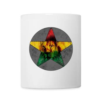 Lion Portrait with African Flag - Mug - white - Front