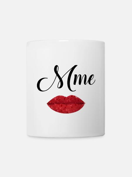 Frau Mund Diamant - Tasse - Weiß