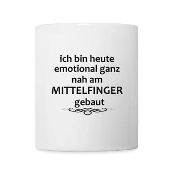 Aujourd'hui construit émotionnellement très près du majeur - Mug blanc - blanc - Devant