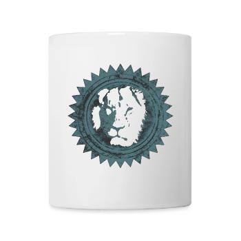 Löwenkopf Reggae Design - Tasse - Weiß - Vorne