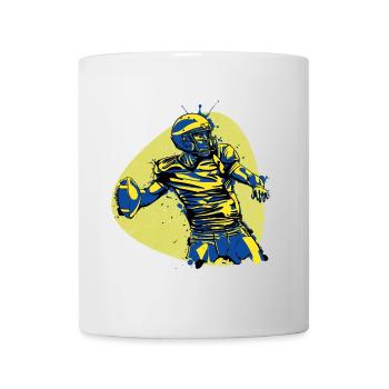American Football hero quarterback winner vintage - Mug - white - Front