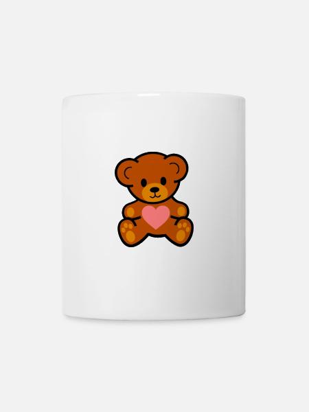 süßes Teddybär - Tasse - Weiß