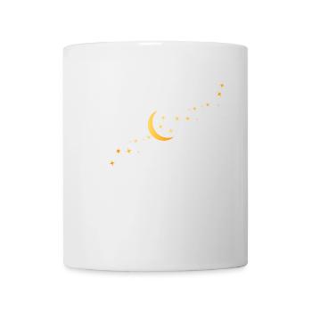 mond und Stern - Tasse - Weiß - Vorne