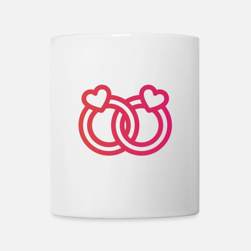 wedding ring - Mug - white