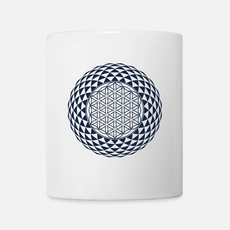 Torus, Heilige Geometrie - Tasse - Weiß