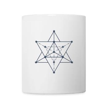 Abstract Stellar Geometric Design - Mug - white - Front