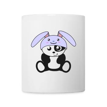 Panda in bunny costume, for childbirth, for children, baby - Mug - white - Front